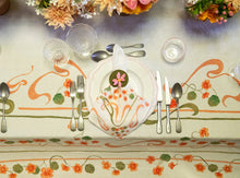 Load image into Gallery viewer, Capucines Nasturtium Linen Tablecloth
