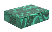 Load image into Gallery viewer, Malachite and Silver Box
