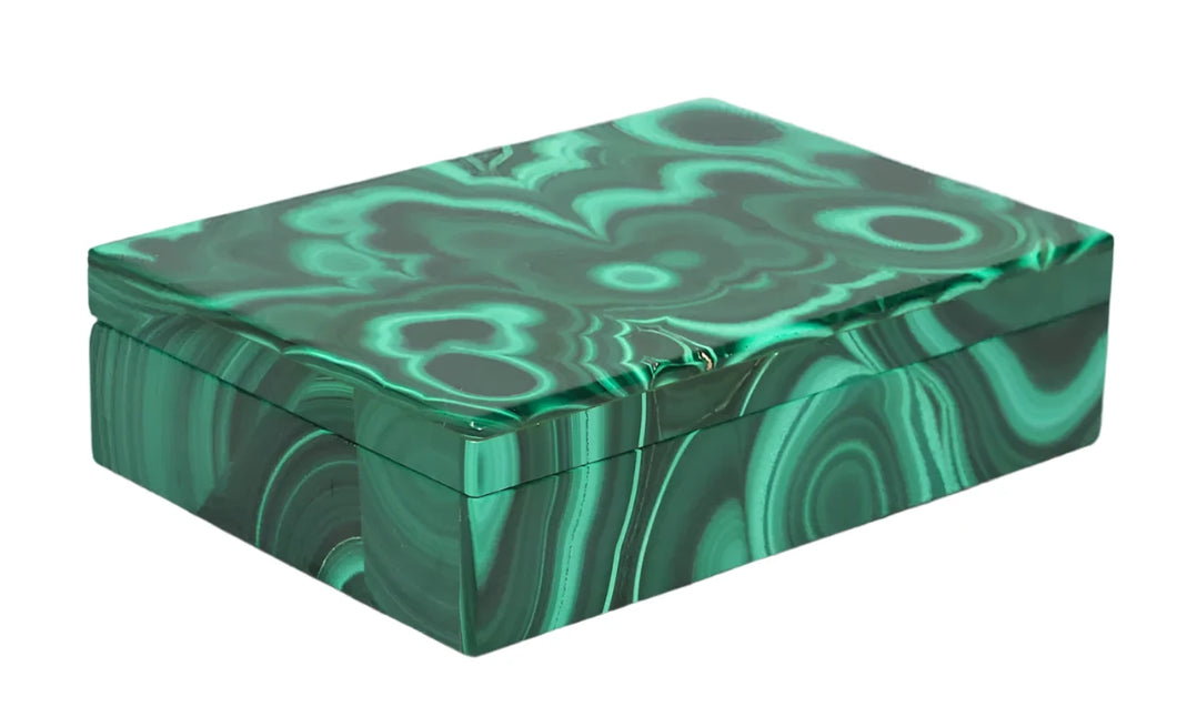 Malachite and Silver Box