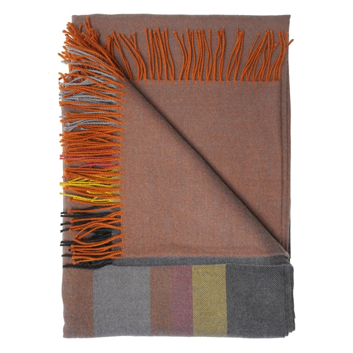 Baby Alpaca Throw in Copper Mine