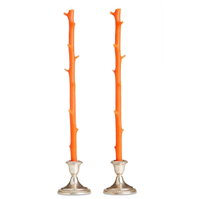 Stick Candle Pair Tangerine