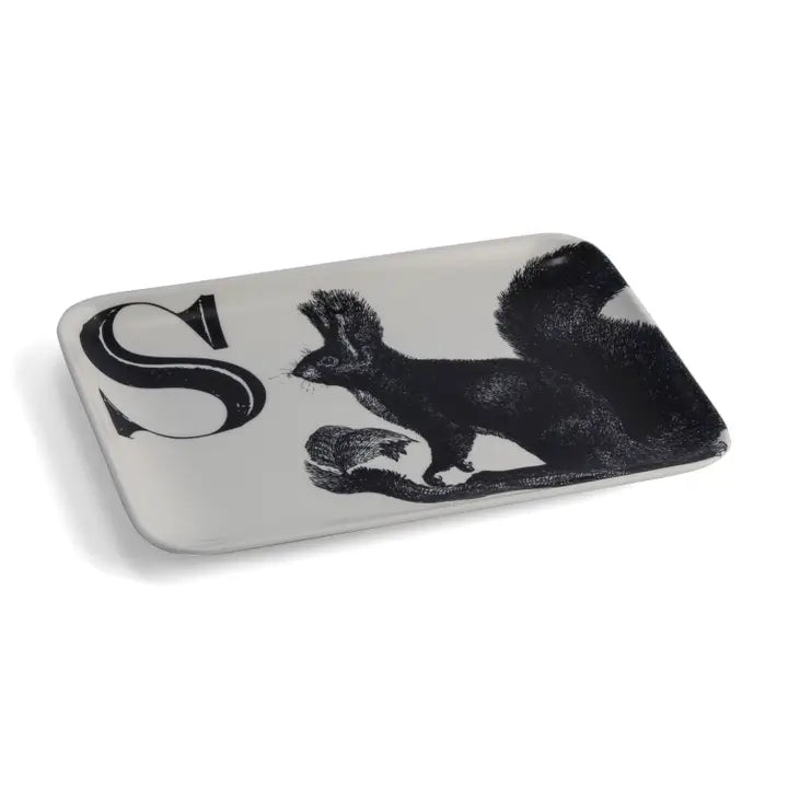 S Squirrel Alphabet Tray