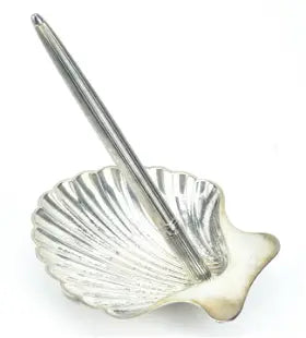 Tiffany & Co. Silver Shell Dish Pen Holder
