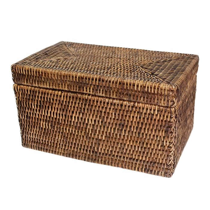 Rattan Storage Basket with Lid