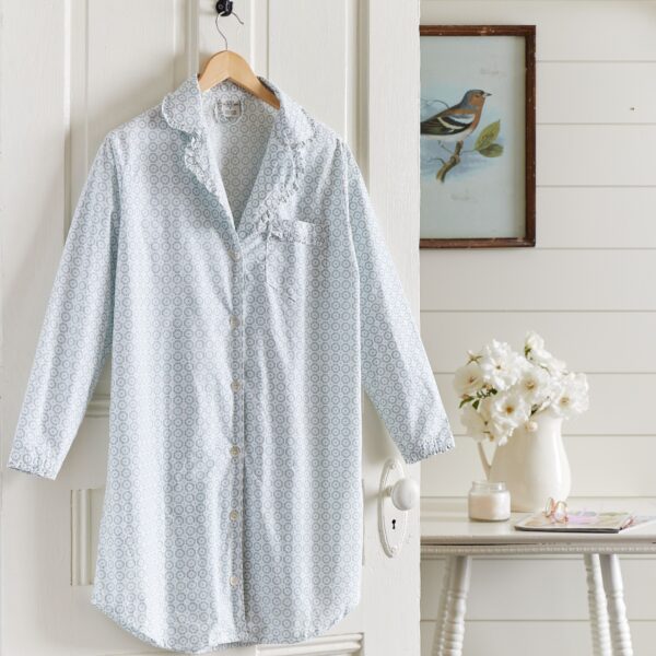 Blue Printed Nightshirt