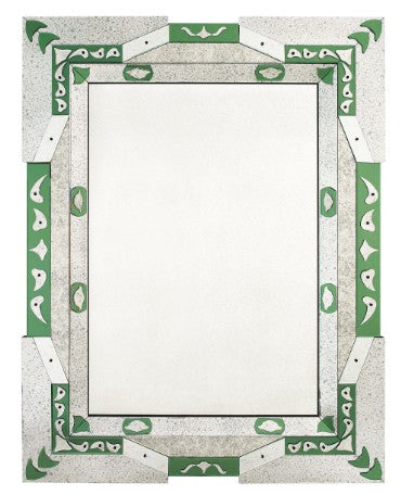 Cipriani Mirror with Green Accents