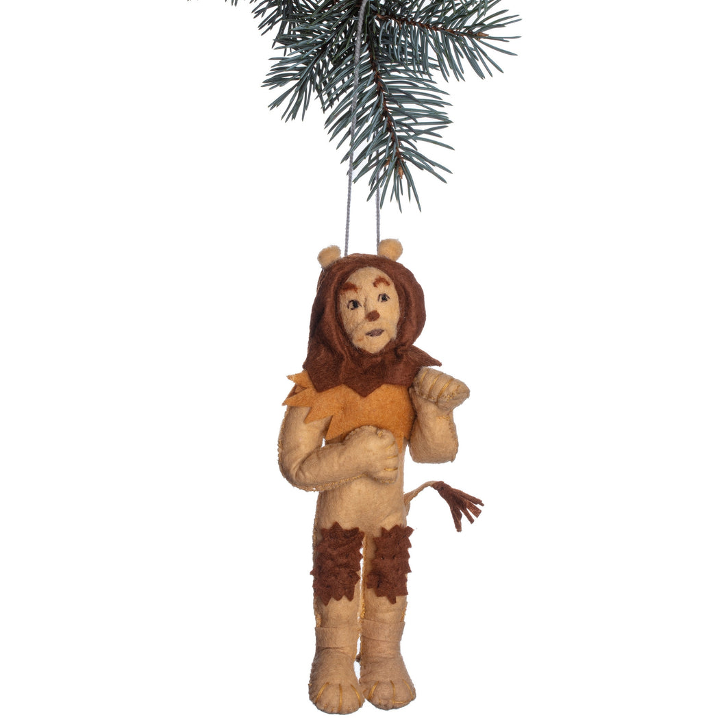 Felt Cowardly Lion Ornament