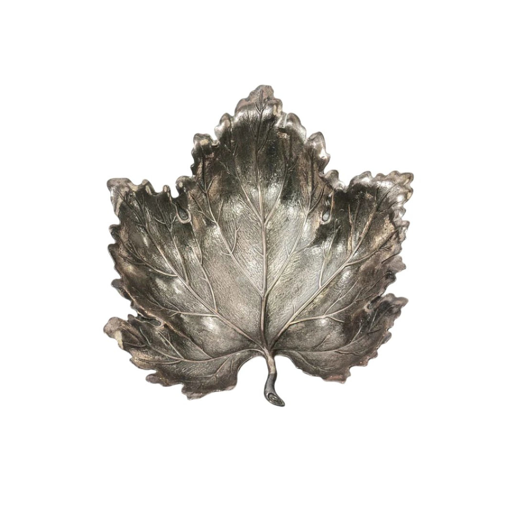 Vintage Buccellati Silver Leaf Dish