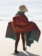 Load image into Gallery viewer, Cotton Beach Towel, Coral
