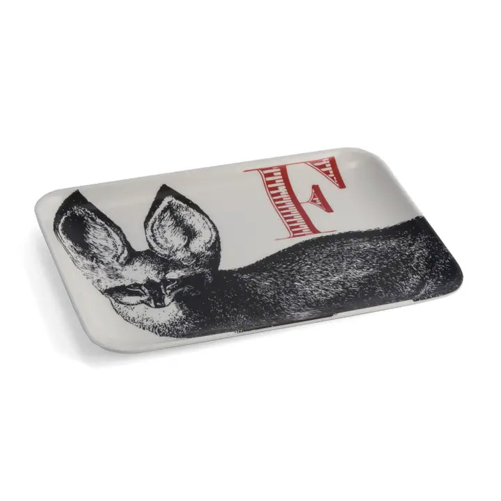 F Fox Alphabet Tray