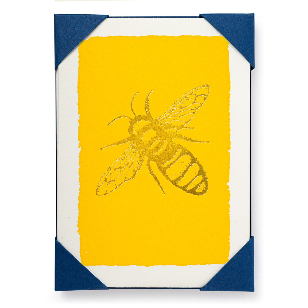 Set of Gold Bee Cards