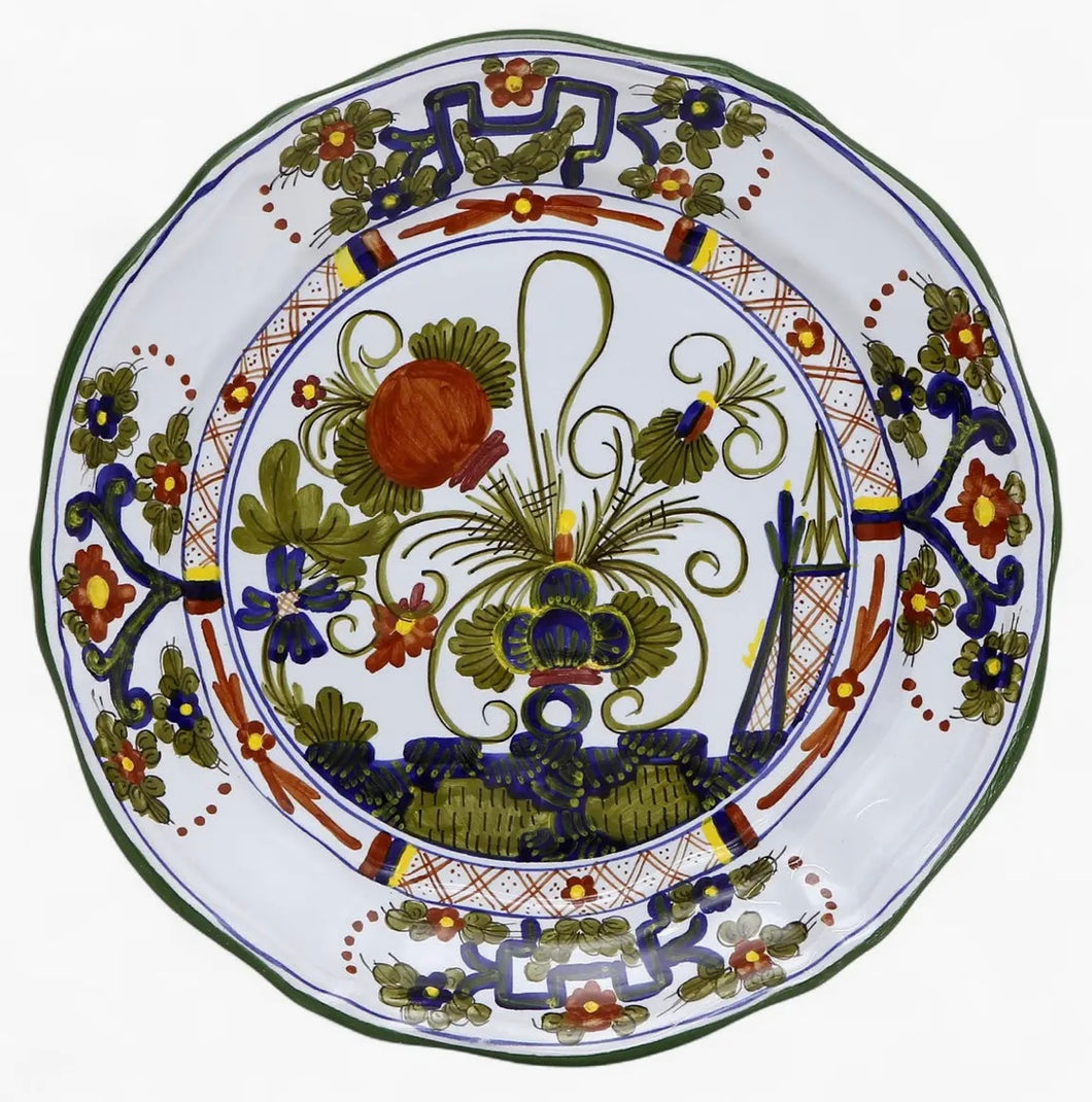 Faenza Carnation Dinner Plate