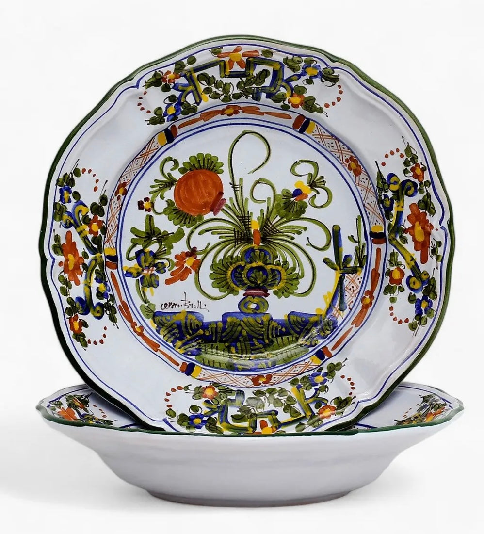 Faenza Carnation Pasta/Soup Bowl
