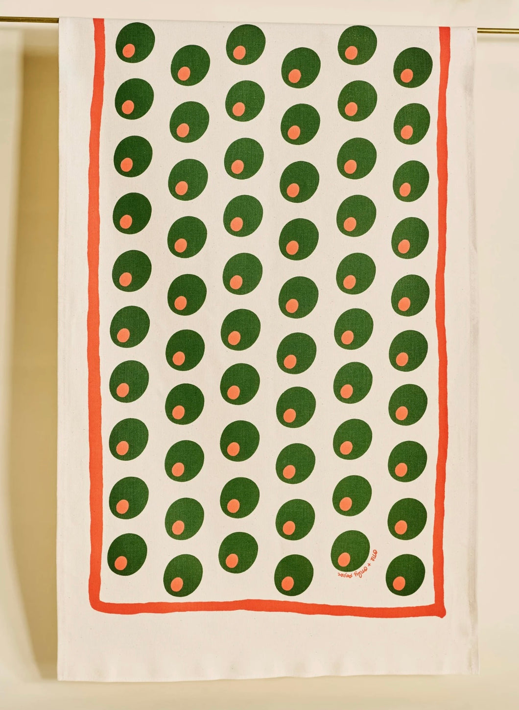 Dirty Martini Olive Tea Towel
