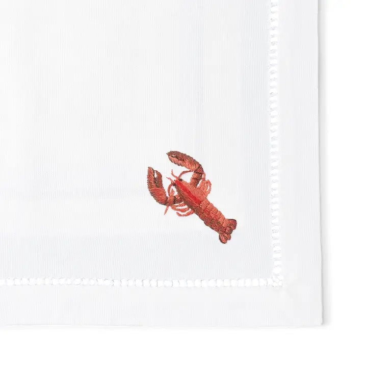 Lobster Embroidered Napkin