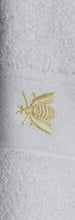 Load image into Gallery viewer, Embroidered Bee Hand Towel
