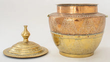 Load image into Gallery viewer, Vintage Indian Brass Coal Scuttle
