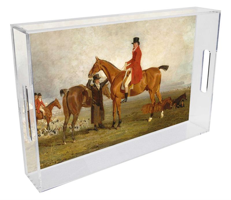 The Hunt Lucite Tray