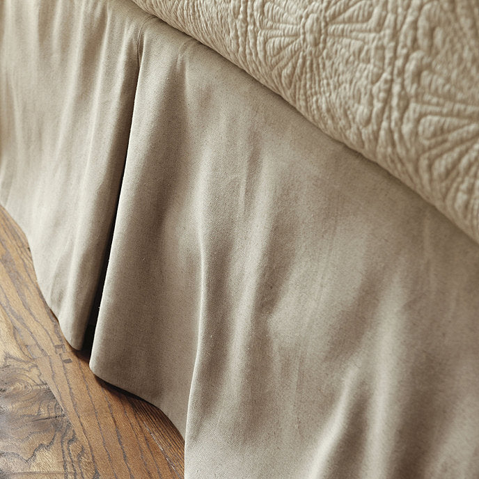 Burlap Bed Skirt - Twin
