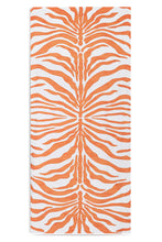Load image into Gallery viewer, Orange Zebra Linen Tablecloth
