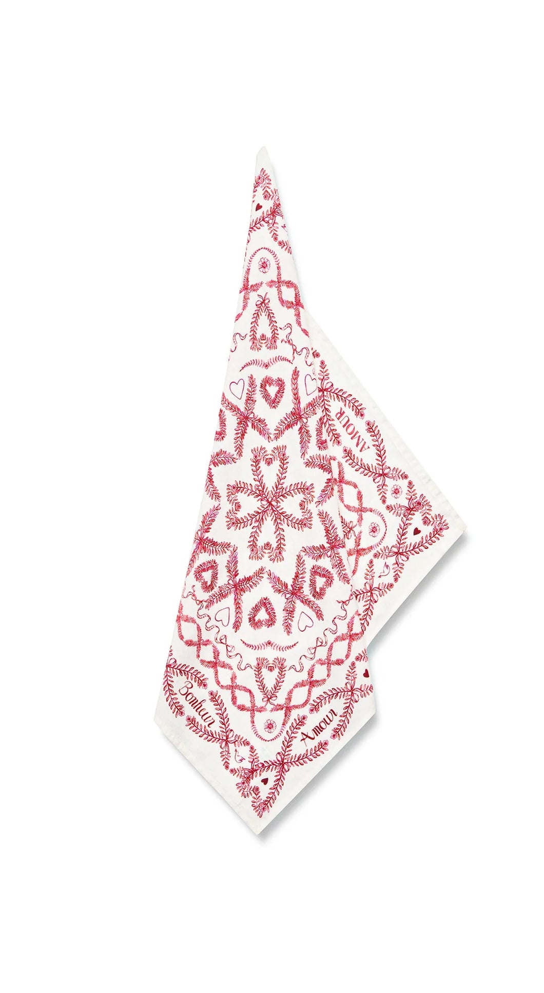 'Amour Bonheur' Linen Napkin