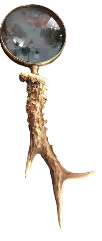 Magnifier with Antler Handle