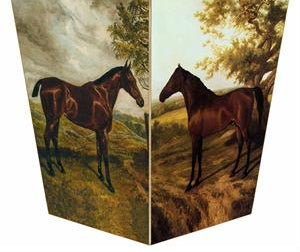 Bay Horses Wastebasket