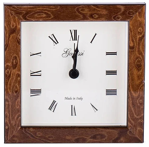 Brown Burl Clock