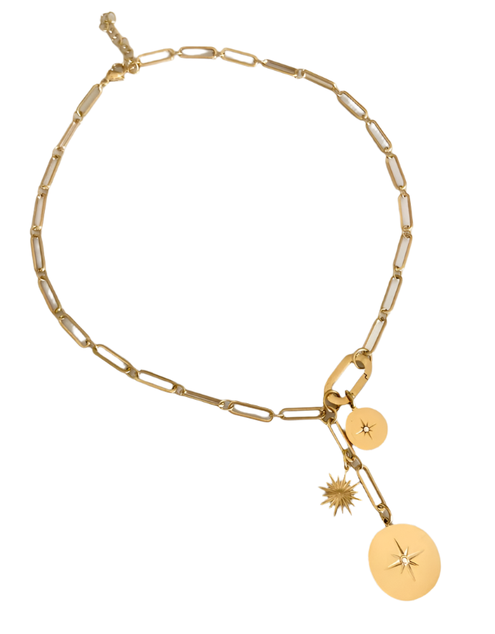 Celestial Paperclip Necklace