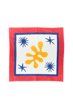 Load image into Gallery viewer, Set of 4 Celestial Blockprint Napkins
