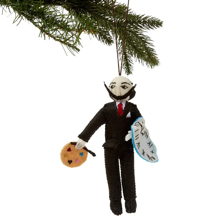 Felt Salvador Dali Ornament