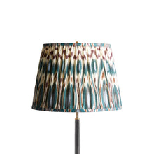 Load image into Gallery viewer, 16&quot; Empire Shade in Teal Ikat Print
