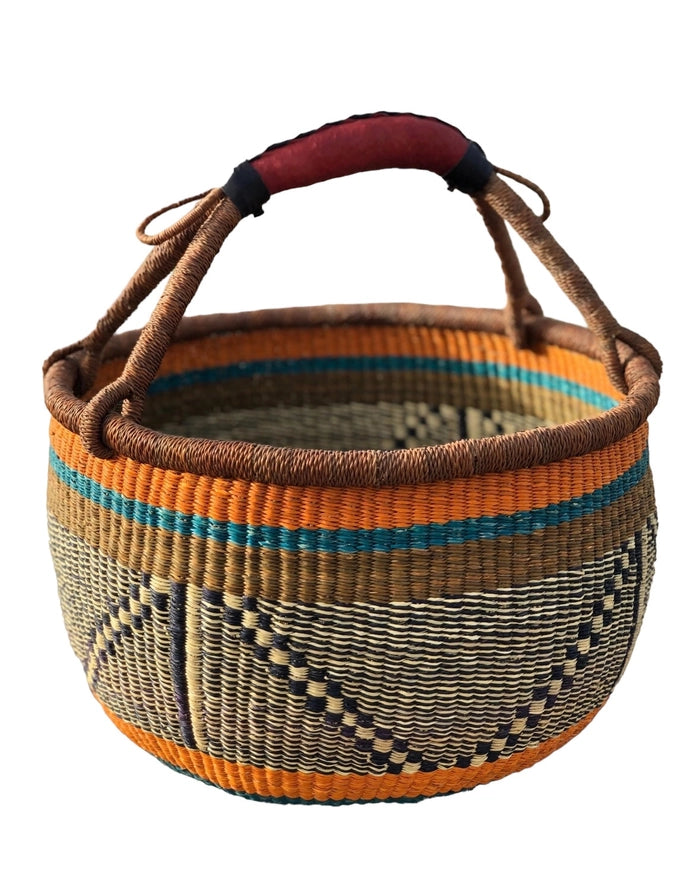 Bogla Ghana Basket in Earth Tones
