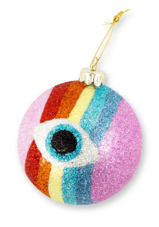 Rainbow Evil Eye Ornament