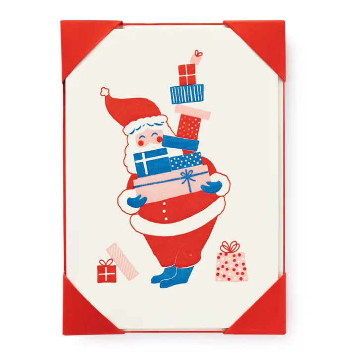 Father Christmas Notelet Cards (5-Pack)