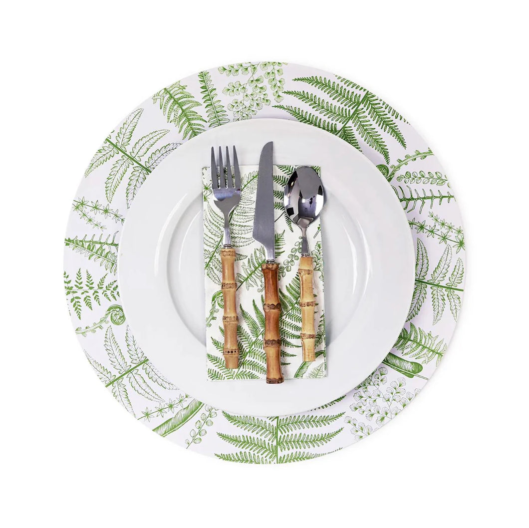 Set of 12 Fern Paper Placemats