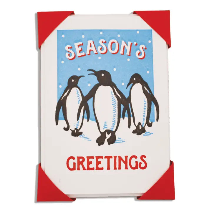 Festive Penguins Notelet Cards (5 Pack)