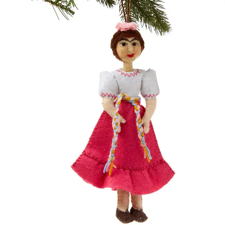 Felt Frida Kahlo Ornament