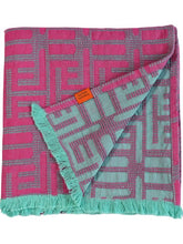 Load image into Gallery viewer, Cotton Beach Towel, Fuchsia
