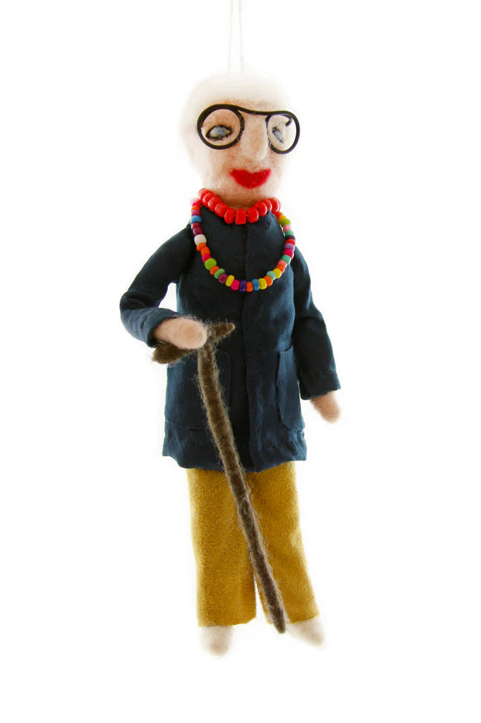 Iris Apfel Ornament