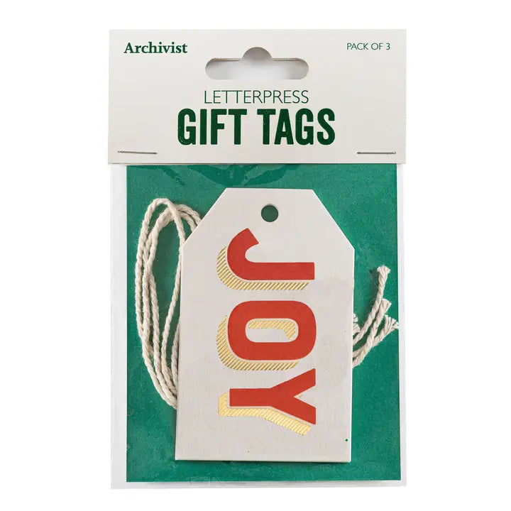 Joy Gift Tags (3-Pack)
