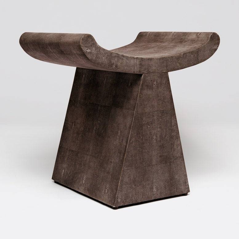Textured Stool in Mushroom