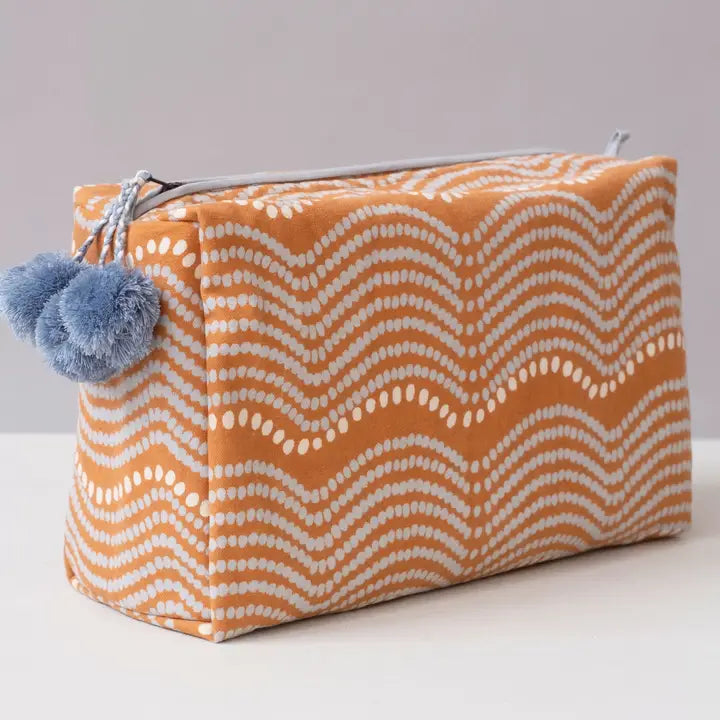 Pumpkin Waves Toiletry Bag