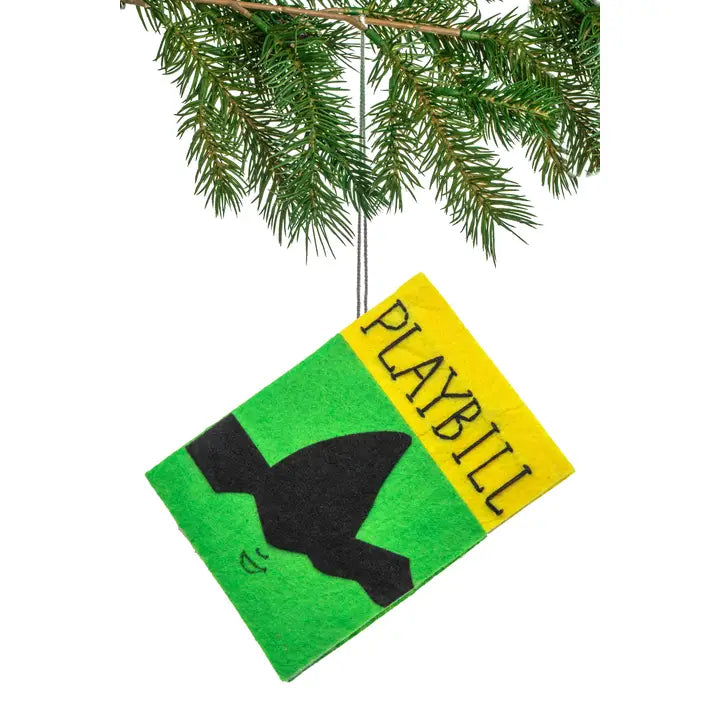 Felt Wicked Playbill Ornament