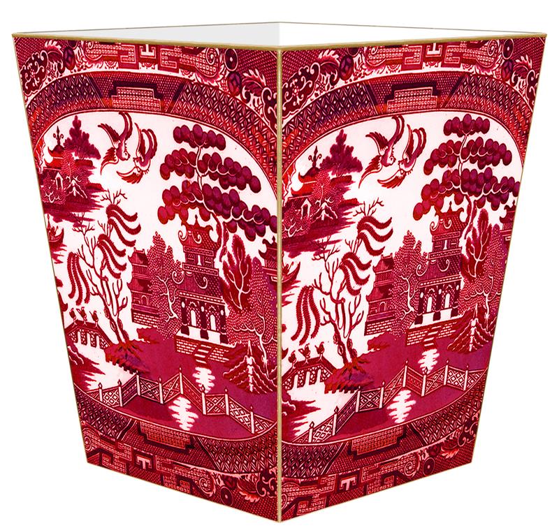 Red Willow Wastepaper Basket