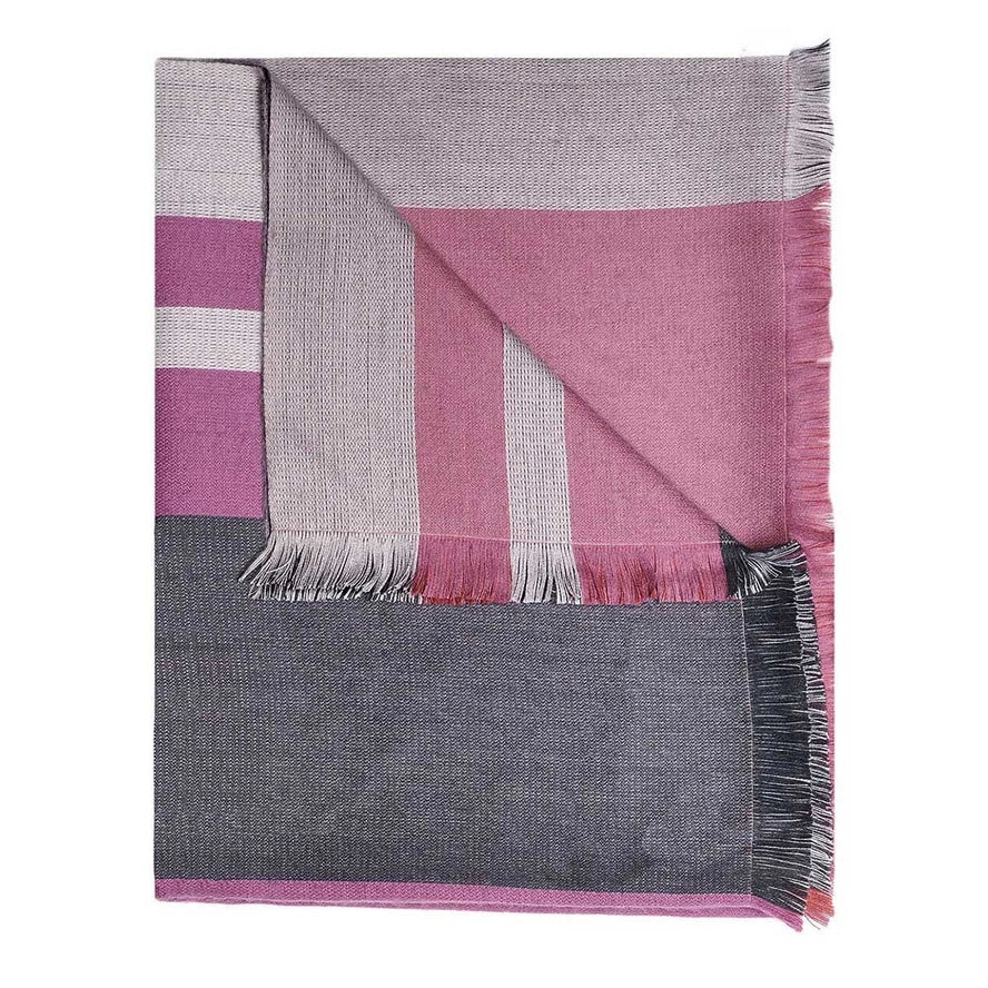 Alpaca Reversible Throw Sangria