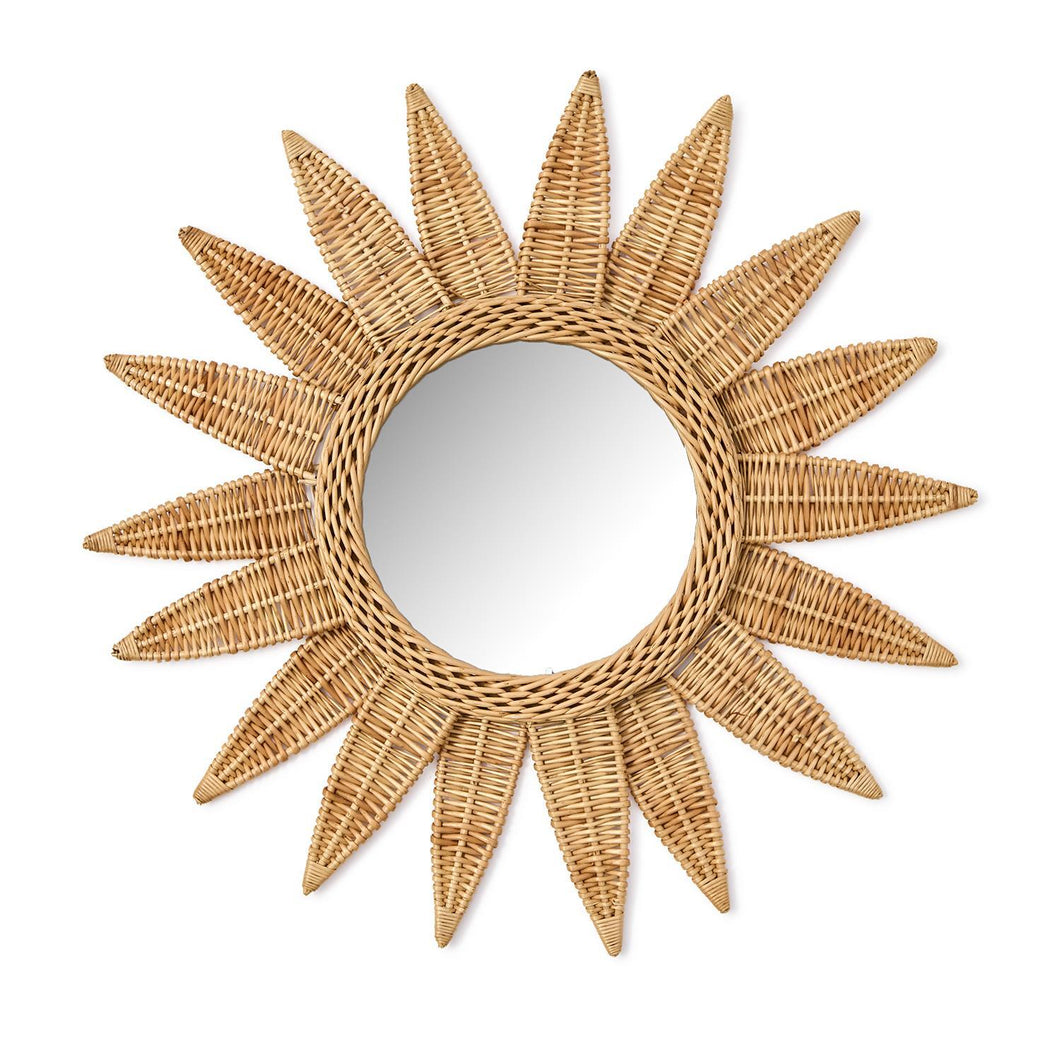 Sunburst Wicker Mirror