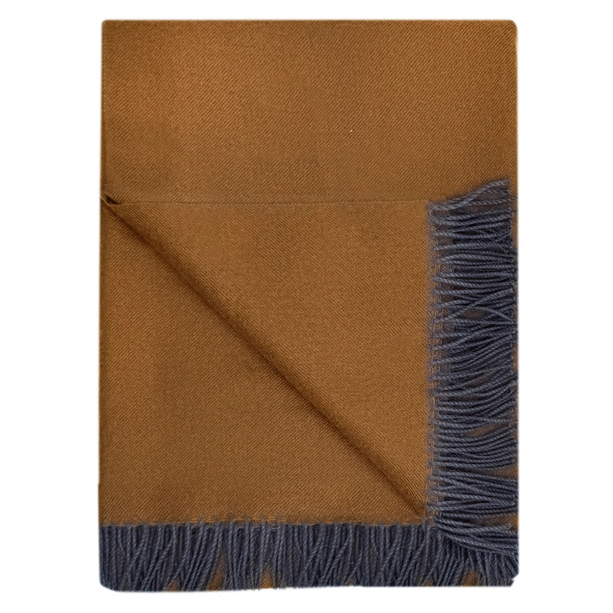 Baby Alpaca Throw in Tapenade