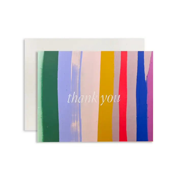 Set of Striped Thank You Cards