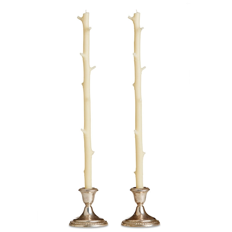 Stick Candle Pair White Chocolate